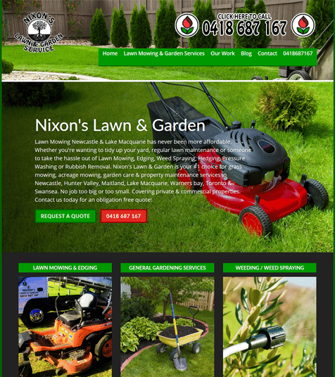 Lawn Mowing Newcastle - Nixon's Lawn & Garden Service