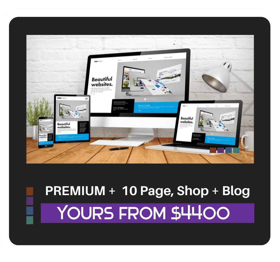 WordPress Website Australia - 10 page, Blog, ecommerce Website -Package Prices Australia Premium Package
